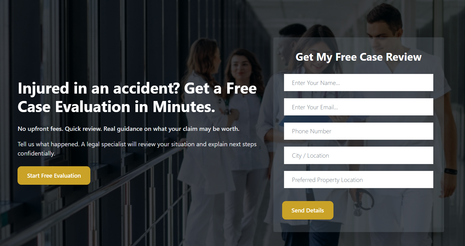 Injury Claim – Case Evaluation (Legal Services)