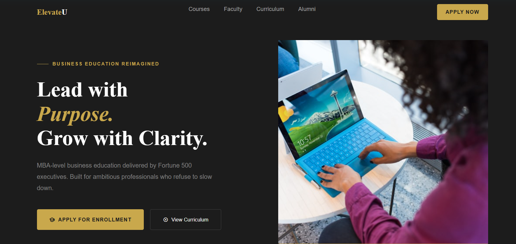 Online Course Landing