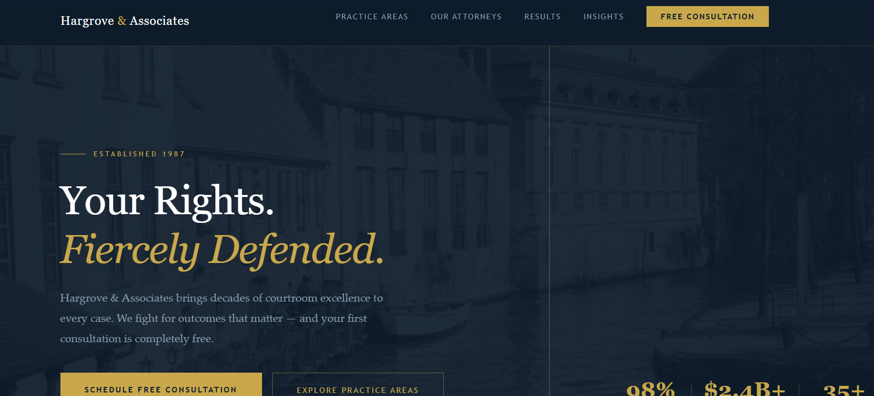 Law Firm – Free Consultation (Legal Services)