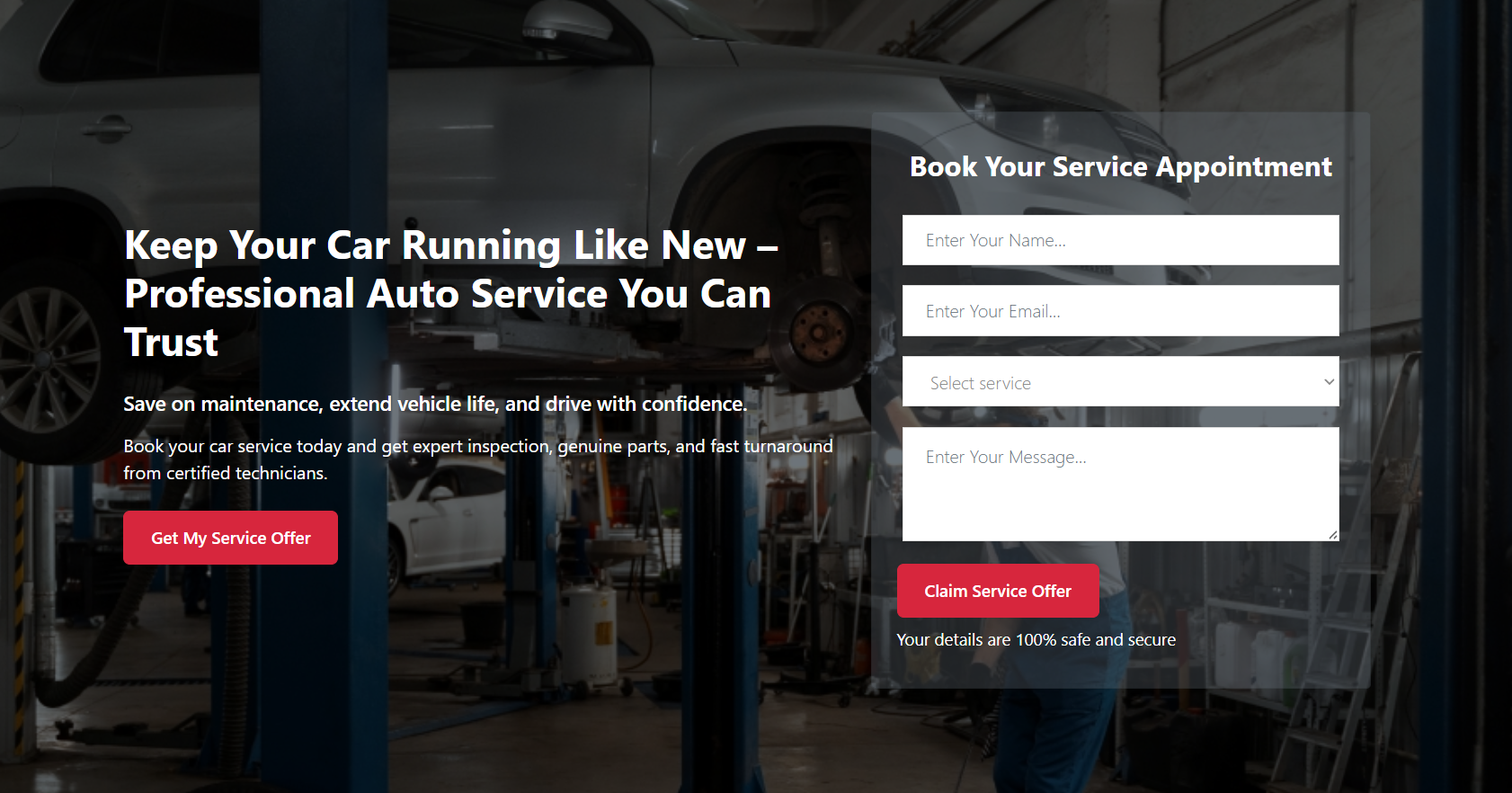 Auto Service – Maintenance Offer (Automotive)