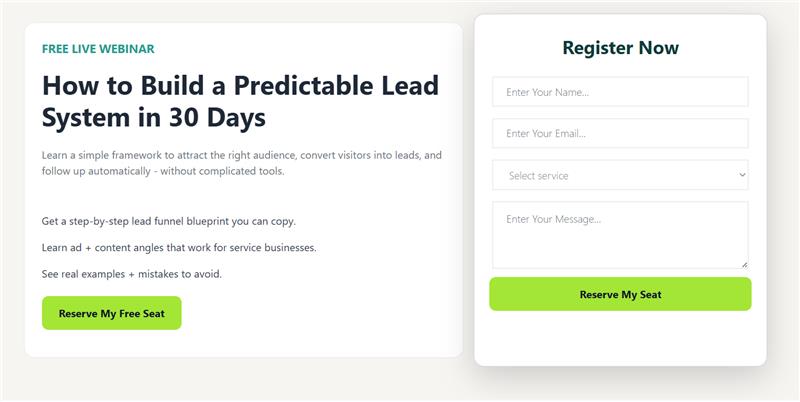 Webinar Registration