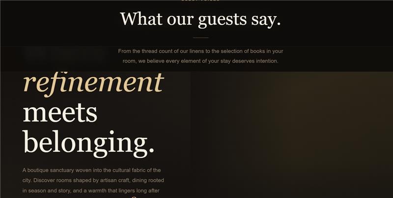 Hotel Stay – Boutique Experience (Restaurant & Hospitality)