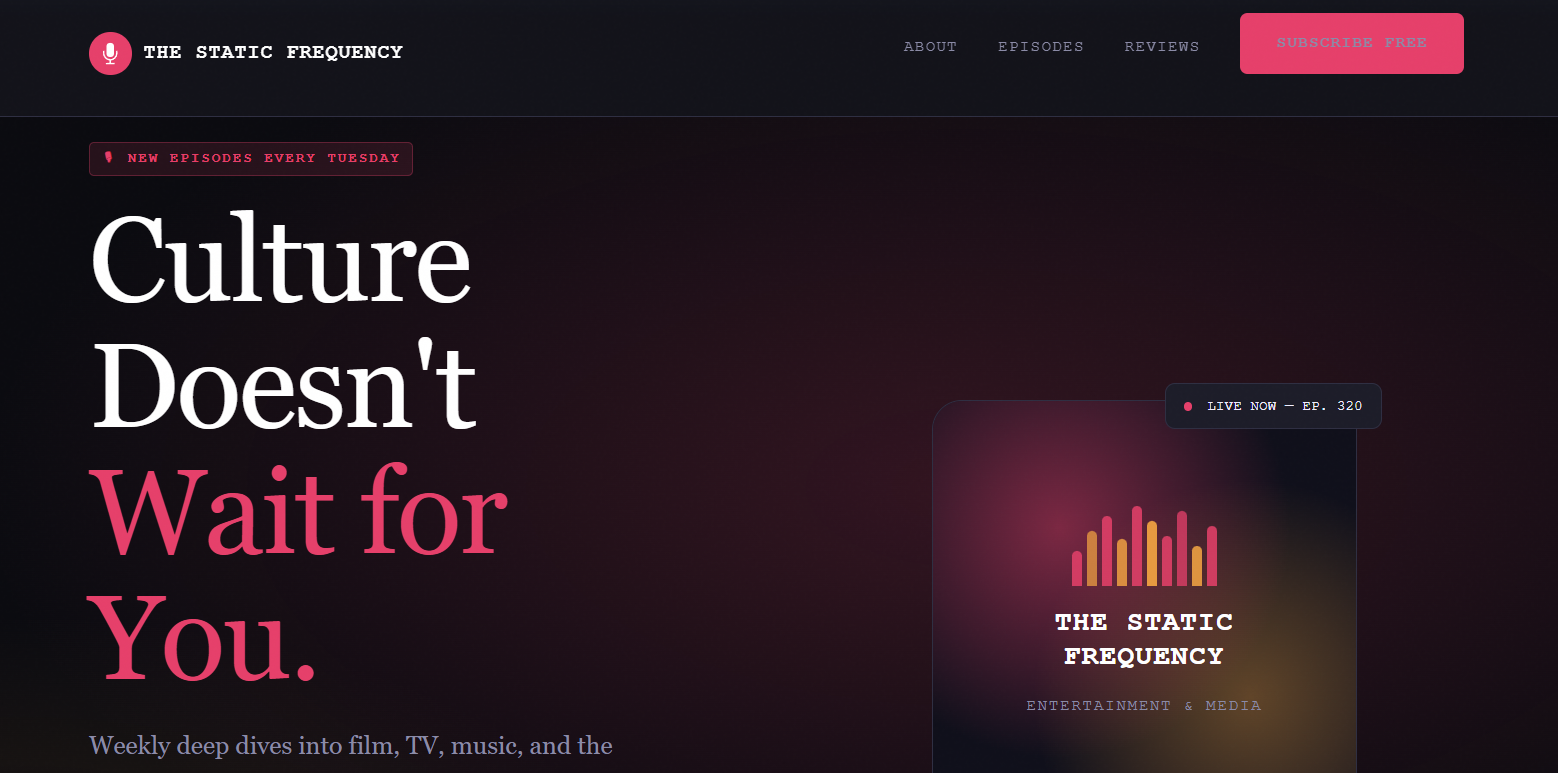 Podcast – Subscriber Lead (Entertainment & Media)