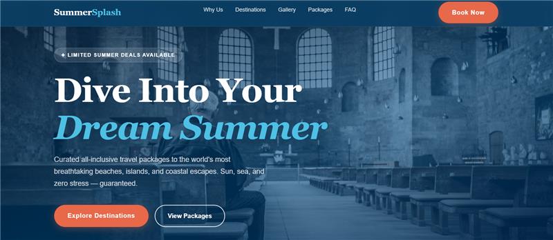 Travel Package – Summer Splash (Travel & Tourism)