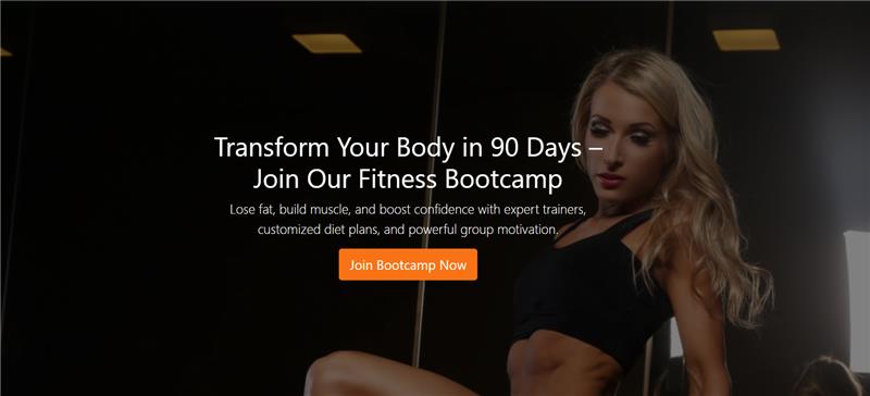 Fitness Bootcamp Signup (Health & Fitness)