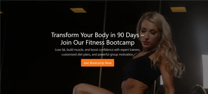 Fitness Bootcamp Signup (Health & Fitness)