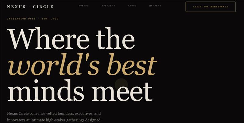 Exclusive Networking Event