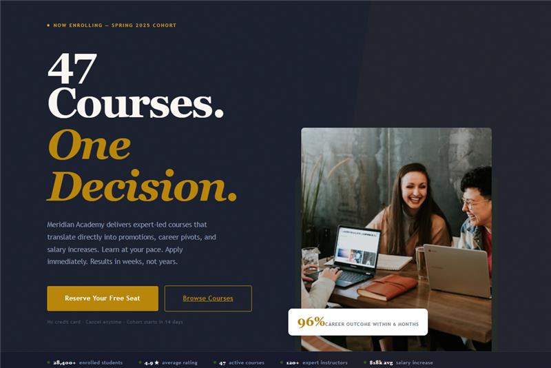 Edu lead page