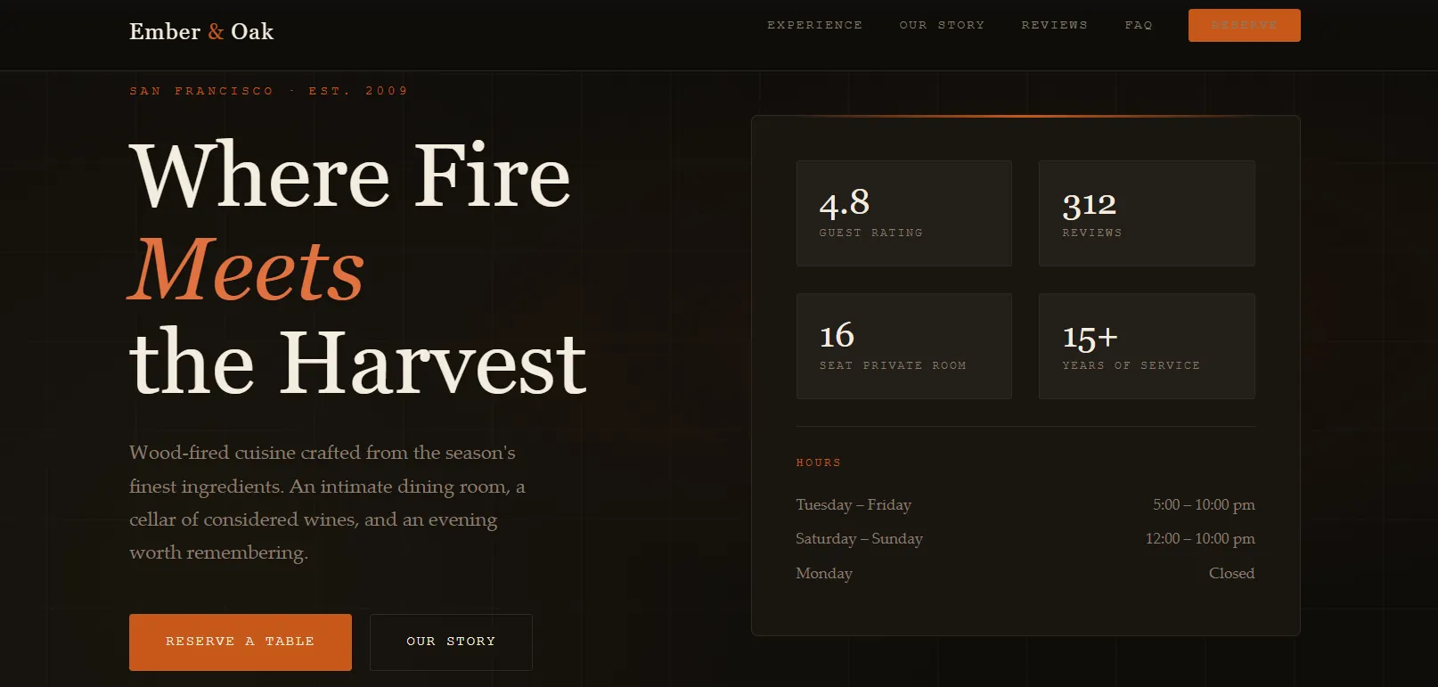 Restaurant Reservation